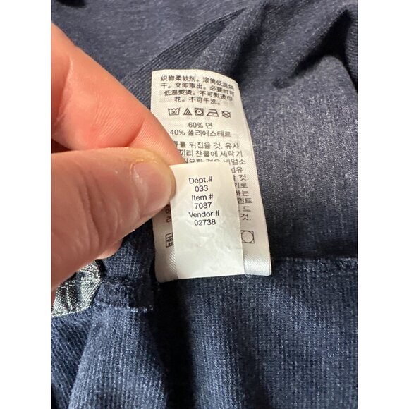 Eddie Bauer Mens Navy Short Sleeve Polo Shirt L - Picture 8 of 9